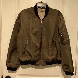 Zara Olive bomber jacket